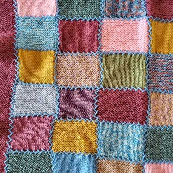Vintage Handmade Quilted Blanket - Picture 5 of 5